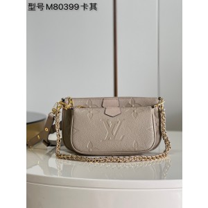 Louis Vuitton Monogram Leather Handbag Empreinte Multi Pochette
