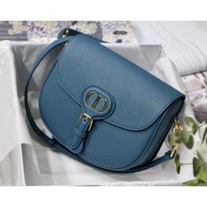 MEDIUM DIOR BOBBY BAG Denim Blue Box Calfskin (3 Colors)