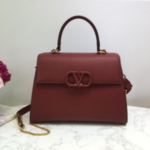 Valentino Vsling Grainy Calfskin Handbag