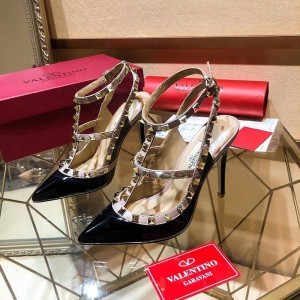 Valentino Women Rockstud Pumps Black (VL-SH-A224)