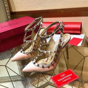 Valentino Women Rockstud Pumps Nude (VL-SH-A219)