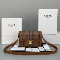 Celine New Houndstooth Arc de Triomphe box bag