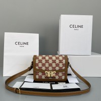 Celine Houndstooth Arc de Triomphe box bag