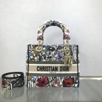 DIOR Medium Lady D-Lite Bag Multicolor Mille Fleurs