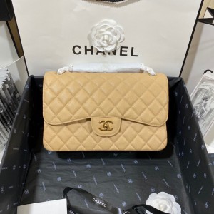Chanel Classic Flap Jumbo30 Yellow